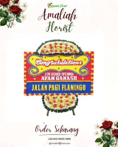 Bunga Papan Congratulation di Alai Parak Kopi